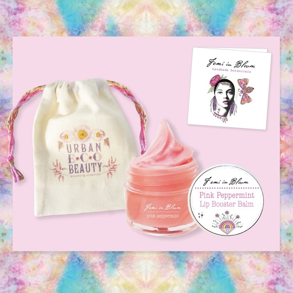 Pink Peppermint Organic Whipped Lip Balm Booster Treatment / Organic Skin Care - Picture 7 of 16